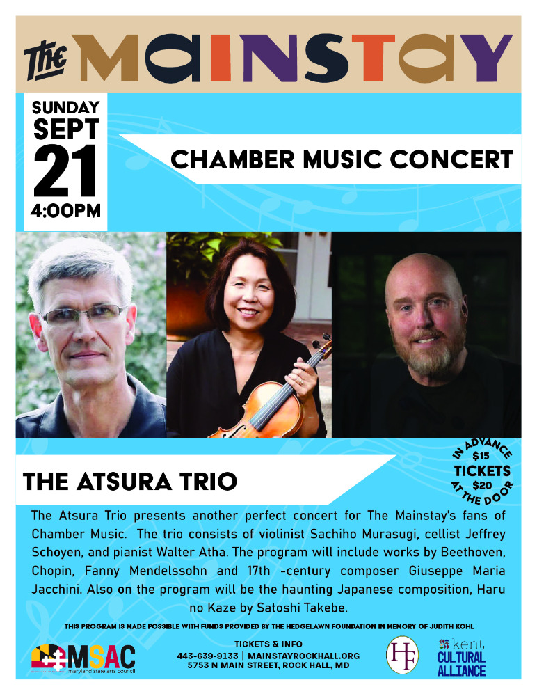 Hedgelawn Chamber Music Concert with the Atsura Trio<br>4PM