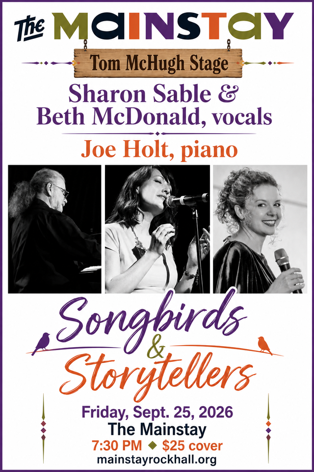Songbirds and Storytellers<br>730pm<br>$25