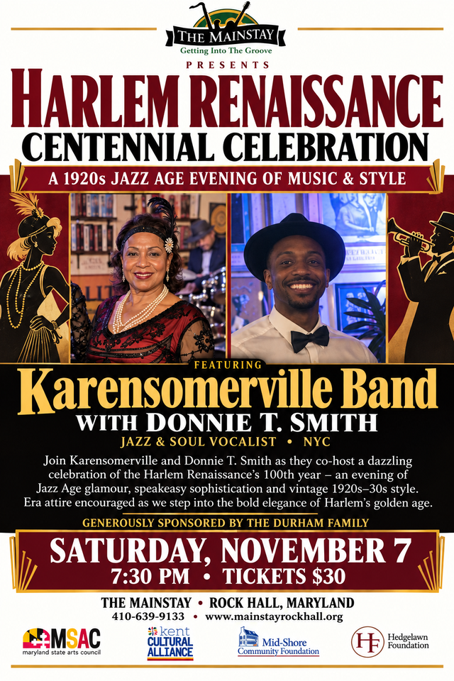 Harlem Renaissance Centennial-Jazz Age Celebration<br>730PM<br>$30